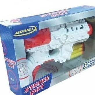 Mainan Anak Senjata Senapan Tembak Tembakan Pestol Pistolan Mainan NERF STRIKE OUT AIRBALL Mainan Anak Peluru Busa Mainan KAdo Ulang Tahun Anak Laki laki 6