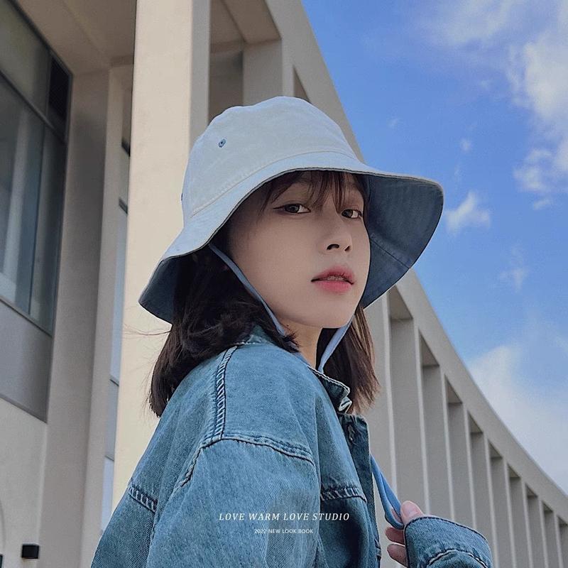 Mũ tai bèo nón bucket cột dây  phong cách unisex mẫu mới hàng có sẵn 5