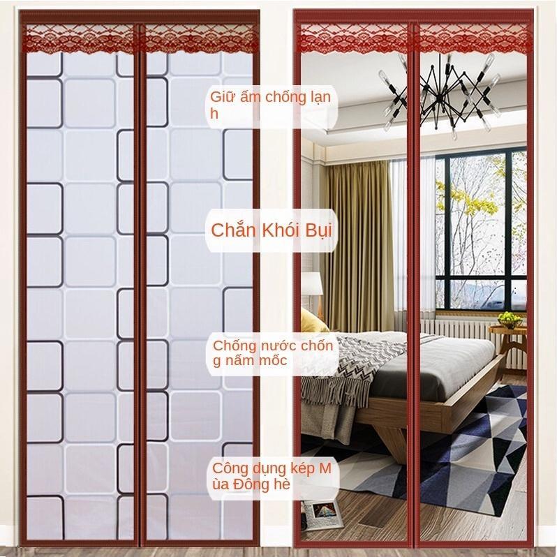  Rèm Cửa Ngăn Lạnh Điều Hòa Nam Châm tự dính - Rèm cửa phòng cách nhiệt từ tính KHÔNG KHOAN ĐỤC- Kèm keo dán 