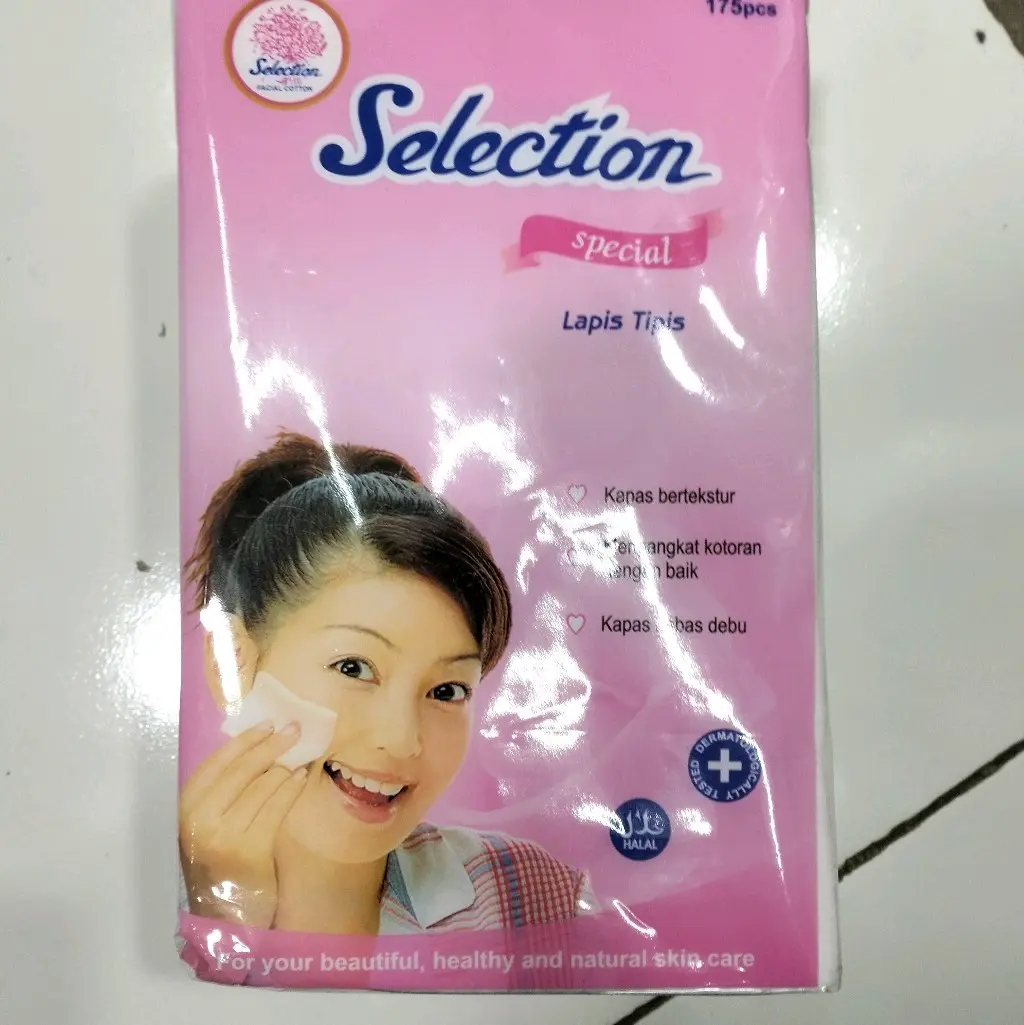 kapas selection 175pcs gr .kapas kecantikan.kapas bagus