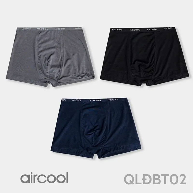 Set 3 Quần Lót Đùi bé trai Aircool vải cotton thể thao cao cấp mềm mát thoáng co dãn tốt 4 chiều-QLBT07 3
