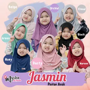 HIJAB ANAK Perempuan Jilbab anak Jasmin Series Jersey ITY Premium Usia Anak 1-8 thn by Mysha Kids Muslimah