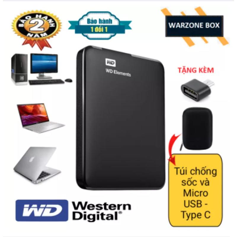 [HCM]Ổ Cứng Di Động WD Elements 1TB - Bảo hành 24 tháng 1 đổi 1 laptop ổ  cứng hdd