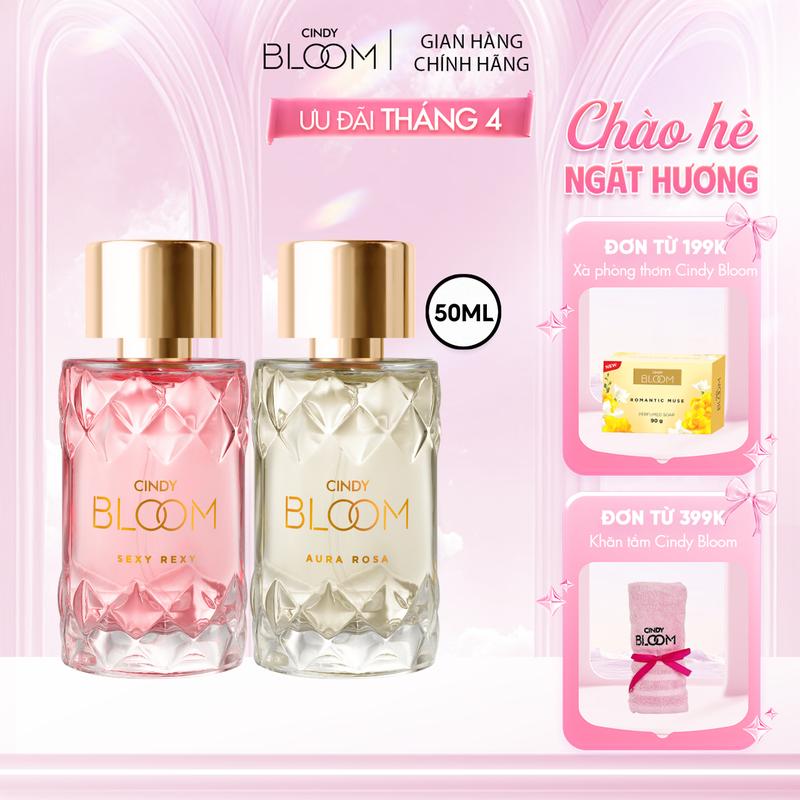 Combo 2 Nước Hoa Nữ CINDY BLOOM Sexy Rexy Và Aura Rosa Mùi Hương Sang Trọng Quyến Rũ 50ml/chai