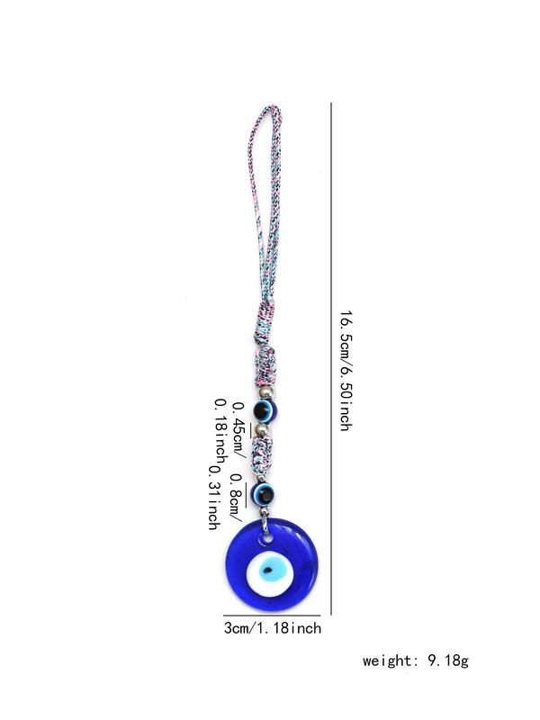 Unisex Street Trend Evil Eye Design Keychain, Trendy Vintage Key Holder & Key Fob for Car Key, Chic Accessories As Gift for Friends 1