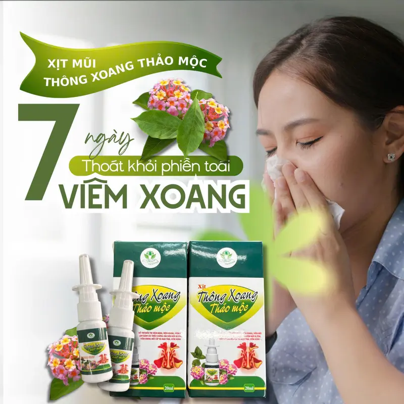 Xịt Mũi Thảo Dược 20ml Giúp - HỖ TRỢ VIÊM XOANG, VIÊM MŨI, VIÊM ĐƯỜNG HÔ HẤP 1