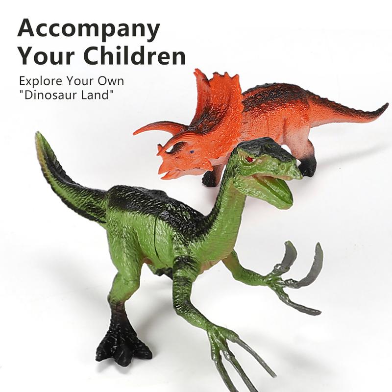 CS 1pc 15cm Small Dinosaur Model Toy Jurassic Tyrannosaurus Raptor Triceratops Ankylosaur Stegosaurus Gift for Kids #444754 6