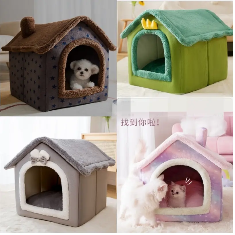 Tempat Tidur Kasur BENTUK RUMAH ATAP Bed Kucing Anjing Doggy Puppy