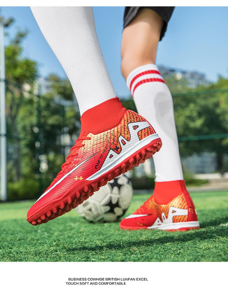 Product Introduction of Popular Fashion Fg/Tf Sport Anti Slip Man Women Soccer Cleat Shoes Boots 18