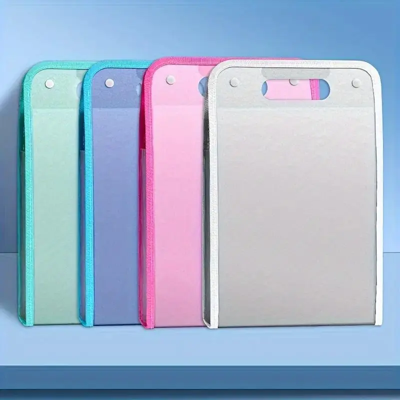 A4 Vertical File Organizer, 13 Pockets Waterproof Document Holder, Multi-color Office Storage Folder, Office Stationery & Supplies 4