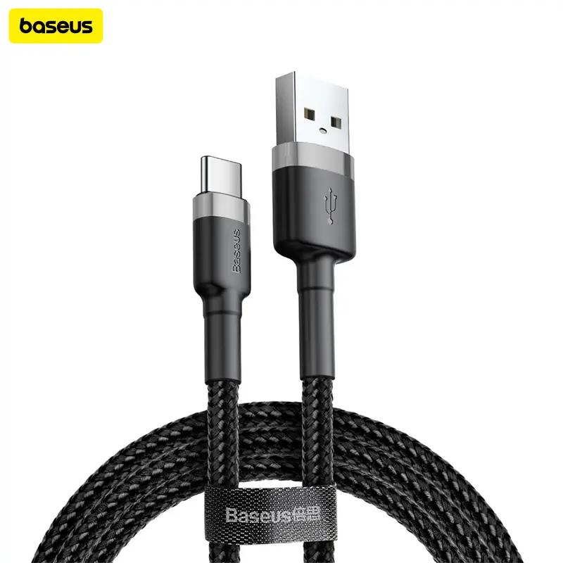 Baseus Cafule Kabel Charger USB A to Type C 1M/ Aluminium Cable bahan lentur