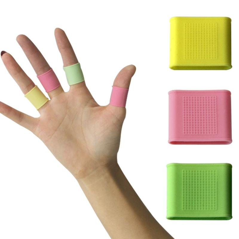 Ống Bọc Ngón Tay Thể Thao, 8 Chiếc, Thích Hợp Để Câu Cá, Tennis, Bóng Rổ, Golf, Băng Ngón Tay Hỗ Trợ Bảo Vệ Tay, Làm Bằng Silicon 7