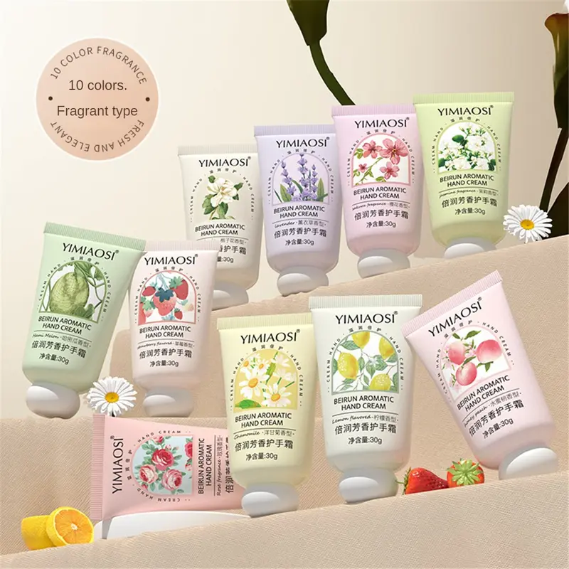 Kem Dưỡng Da Tay Hương Hoa Trái Cây, YIMIAOSI, Dưỡng Ẩm Kép, Hương Hoa Cúc, Cành Nhỏ, Cầm Tay 6
