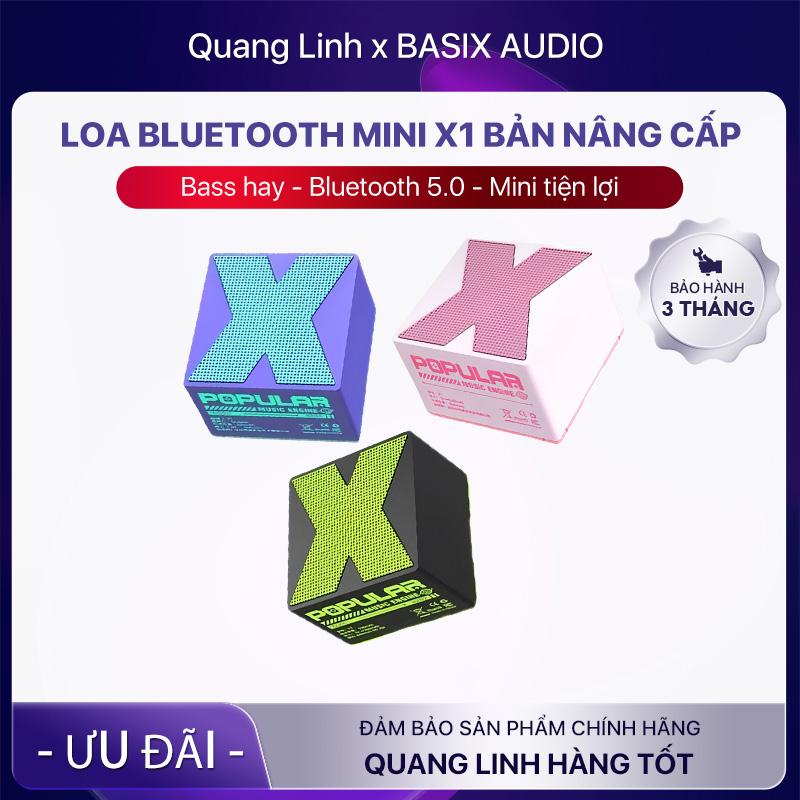  【QUANGLINH x Basix Audio Basix Loa Bluetooth Cực Trầm Chất Lượng âm thanh cao loa nhỏ gọn Có thể mang đi bất cứ đâu tiện lợi loa mini HIFI stereo bass mạnh mẽ Củ Loa Nghe Nhạc 