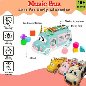 MAINAN XYLOPHONE MUSIC BUS ANAK ALAT MUSIK ANAK