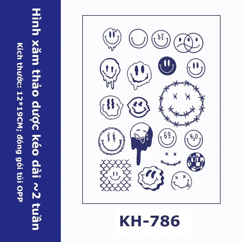 Hình xăm dán 15 ngày chống nước thời trang trang điểm cơ thể, hình dán tattoo nhiều hình lựa chọn 7