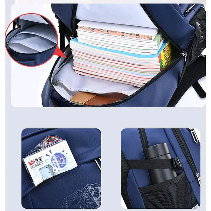BC1040 - Tas Sekolah Motif T-REX Anak Anti Air/Ransel Sekolah Model KULKAS IMPORT/Tas Punggung Tahan Air SD SMP SMA/Backpack Anak Laki-laki 4