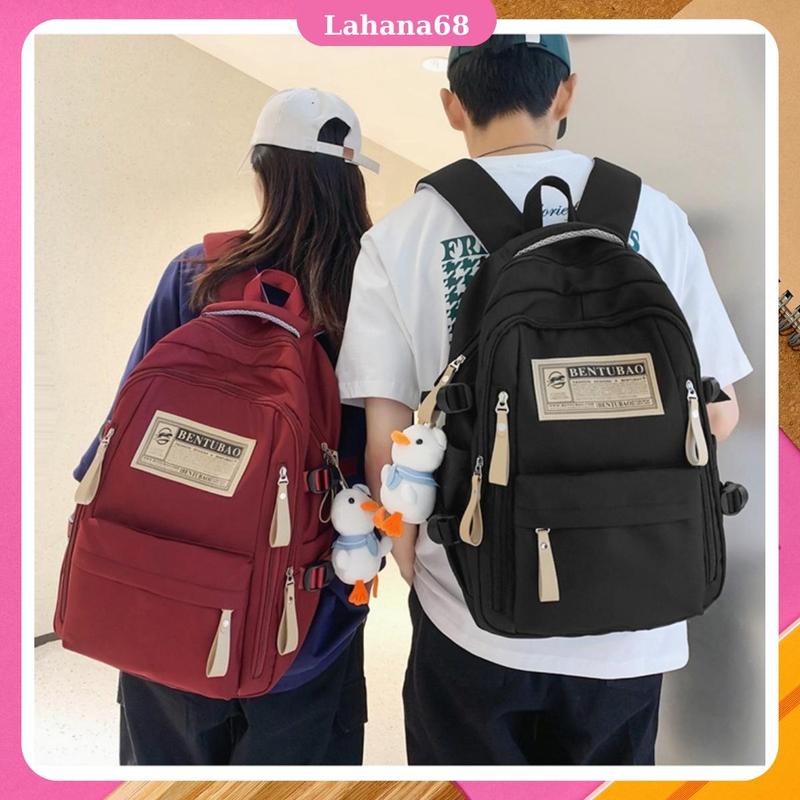 Balo Đi Học Nam Nữ Ulzzang Chống Nước HS08 Đựng Vừa Laptop 15.6 Inch - Nhung, Bag Đeo Vai - Da