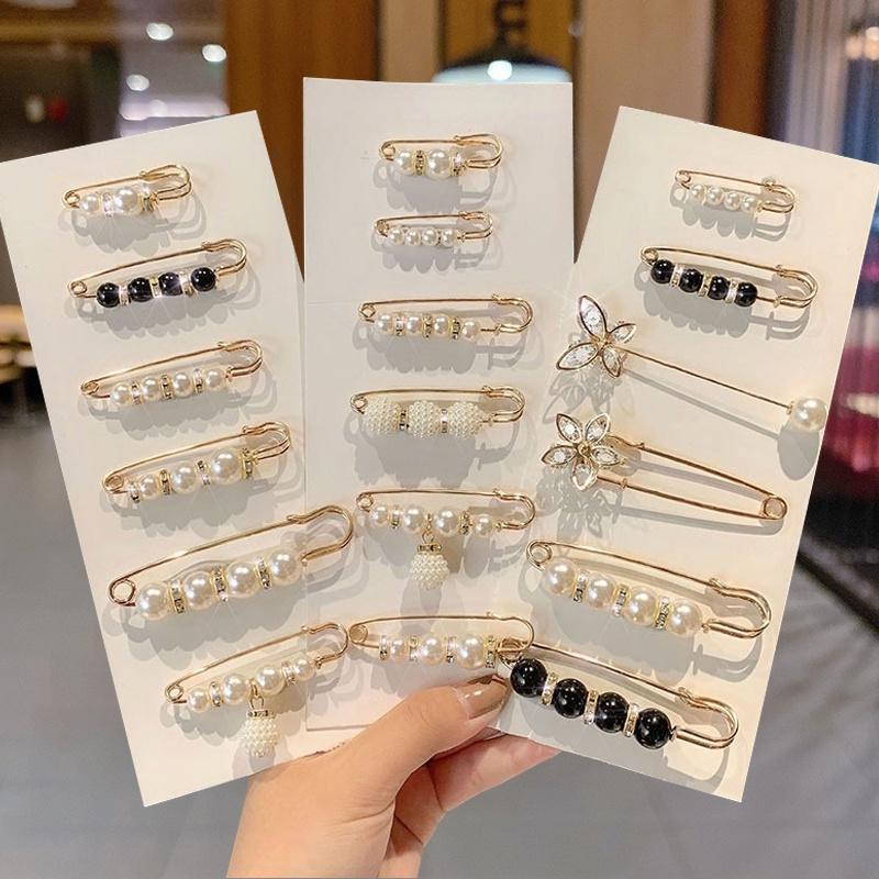 Trâm Cài Thời Trang Hàn Quốc, 2-18 CÁI / BỘ, Ghim Cài Perdible Chống Lộ, Trâm Cài, Khóa, Thắt Lưng, Kẹp Cổ Áo, Thích Hợp Cho Váy, Quần Dài, Quần, Khăn Trùm Đầu, Thời Trang Women Nữ 1