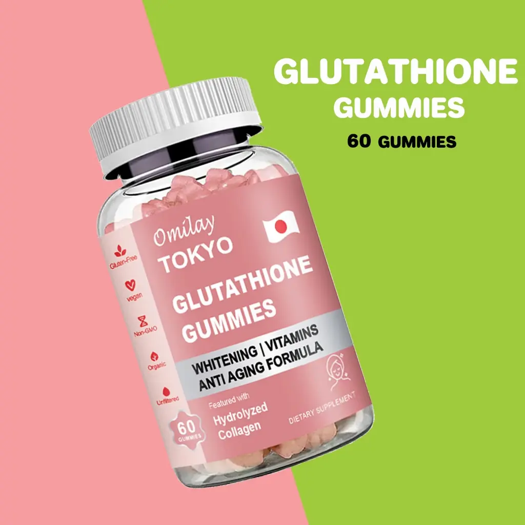 Omilay Glutathione Gummies with Collagen Whitening Skin Anti-Aging Enhance  Immunity Gummy Supplement
