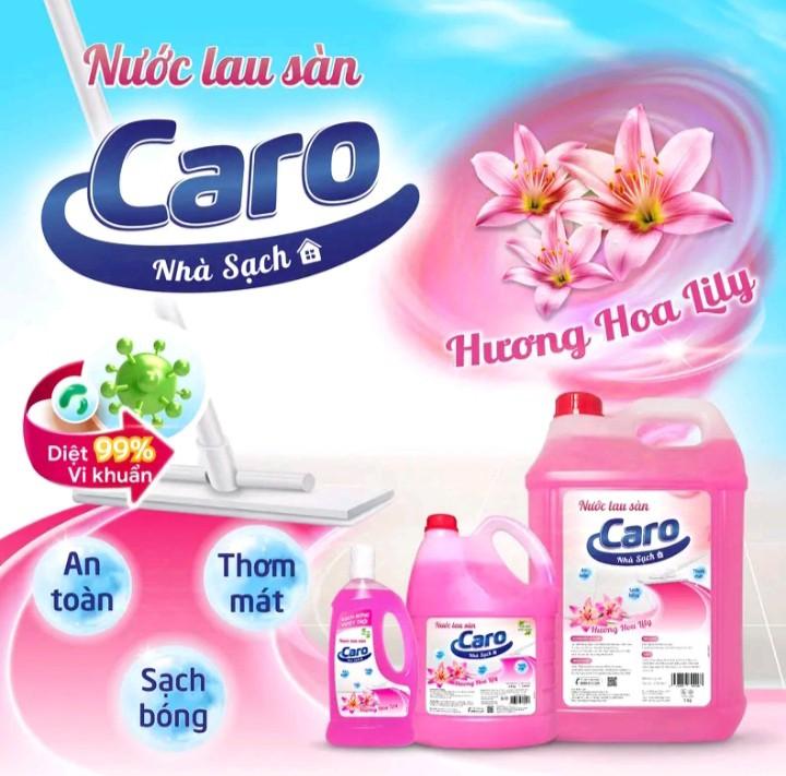 Product Introduction of Nước Lau Sàn Caro 9kg hương Quế,hương hoa lily,hương xả chanh,hương Bưởi,giúp sàn nhà sạch bóng thơm tho suốt ngày dài Làm Sạch 15