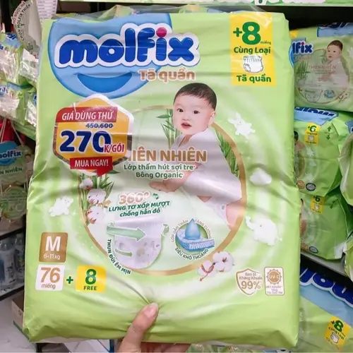 Tã Bỉm Dán quần molfix đủ size cho bé siz S, M, L ,XL,XXL,XXXL