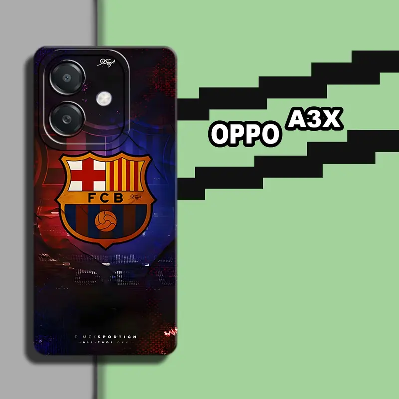 Caseologic Softcase Procamera Kompatible Untuk Hp Oppo A3X Terbaru 2024 Motif Bola- Pelindung Handphone - OPPO - Softcase Bahan Karet.. Protection Silikon Casing Smartphone 5