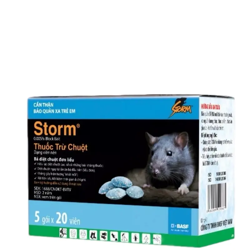 5 gói thức ăn cho chuột nhà và chuột đồng storm ( 5 gói) 0
