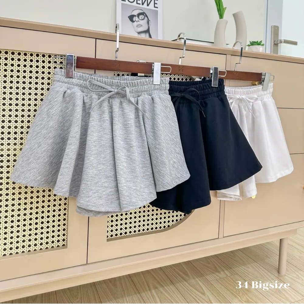 Quần short thun xòe 34QS008 quần bigsize từ 45kg đến 75kg