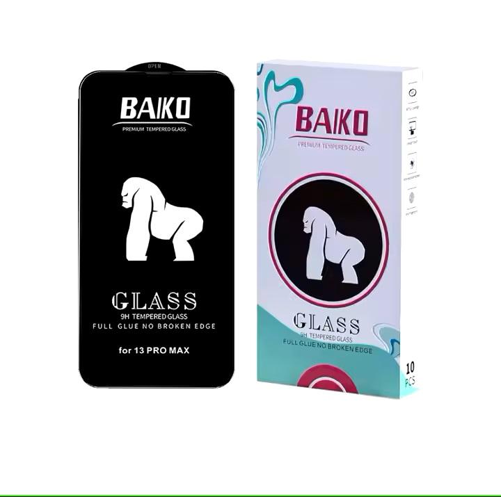 [Từ 7 đến 16 Pro Max] Kính cường lực 9H Baiko full màn hình cho các dòng iPhone (Đen) - Nhất Tín Computer 8
