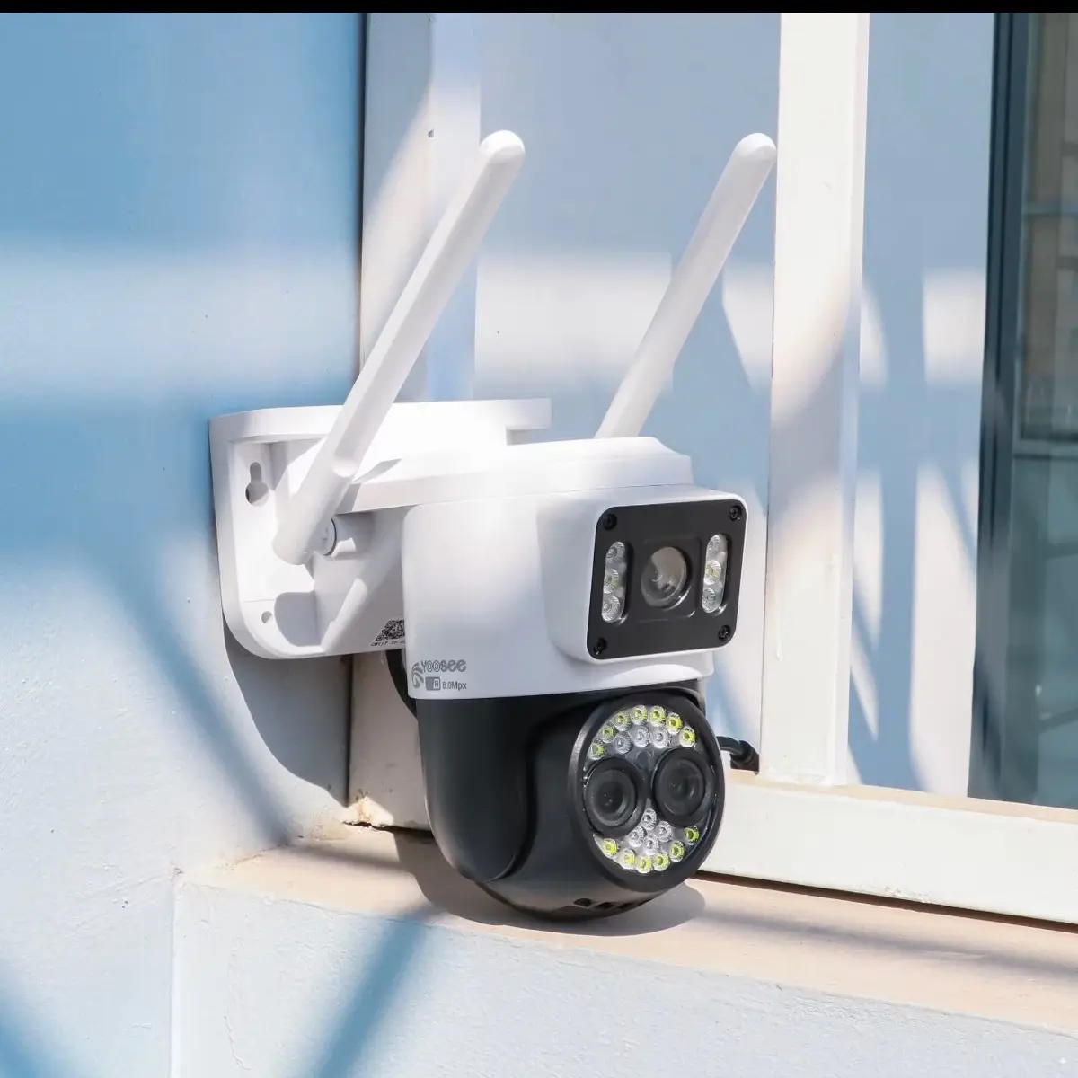 Camera WIFI YOOSEE 3 Mắt Kép 2 Màn Hình PTZ  Zoom 6X Siêu Nét Góc Rộng- Ban Đêm Có Màu, Đàm Thoại 2 Chiều, Xoay 360 Độ