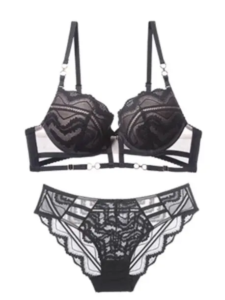 Vulgary - Karyl Push Up Bra Set Sexy Lingerie Pakaian Dalam 0