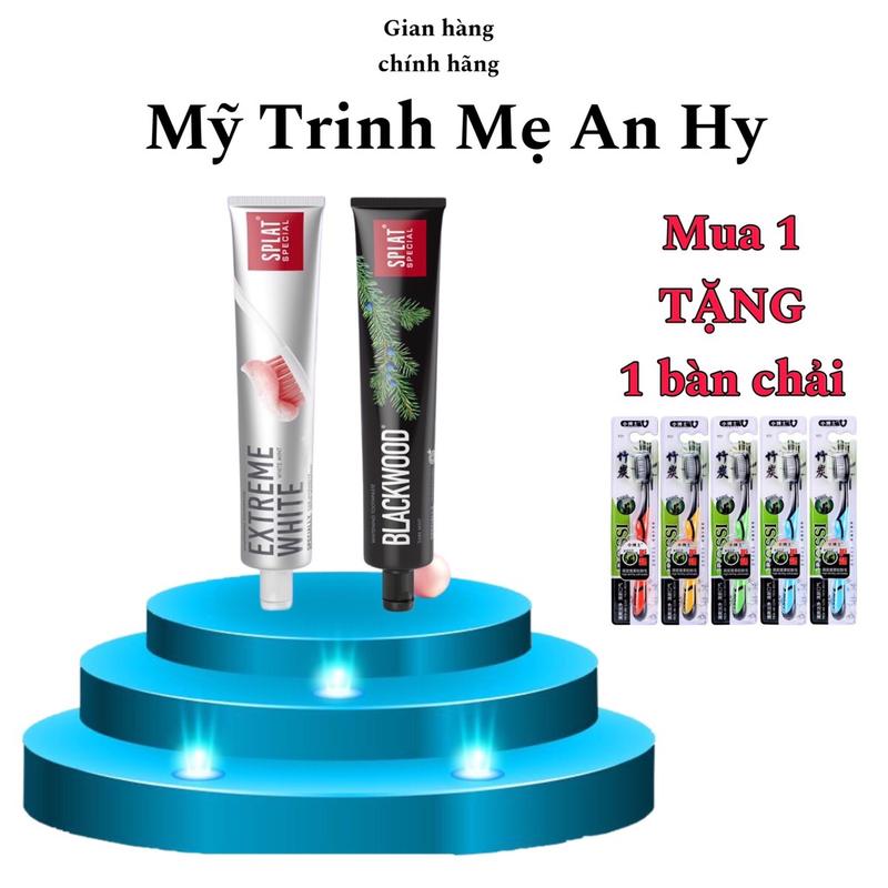 Kem đánh răng SPLAT CHÍNH HÃNG NGA Extreme White Special  kem đánh răng chứa các hạt siêu nhỏ thiên nhiên 75ml [ mua 2 tặng 1 chai  nhỏ 20ml  ]