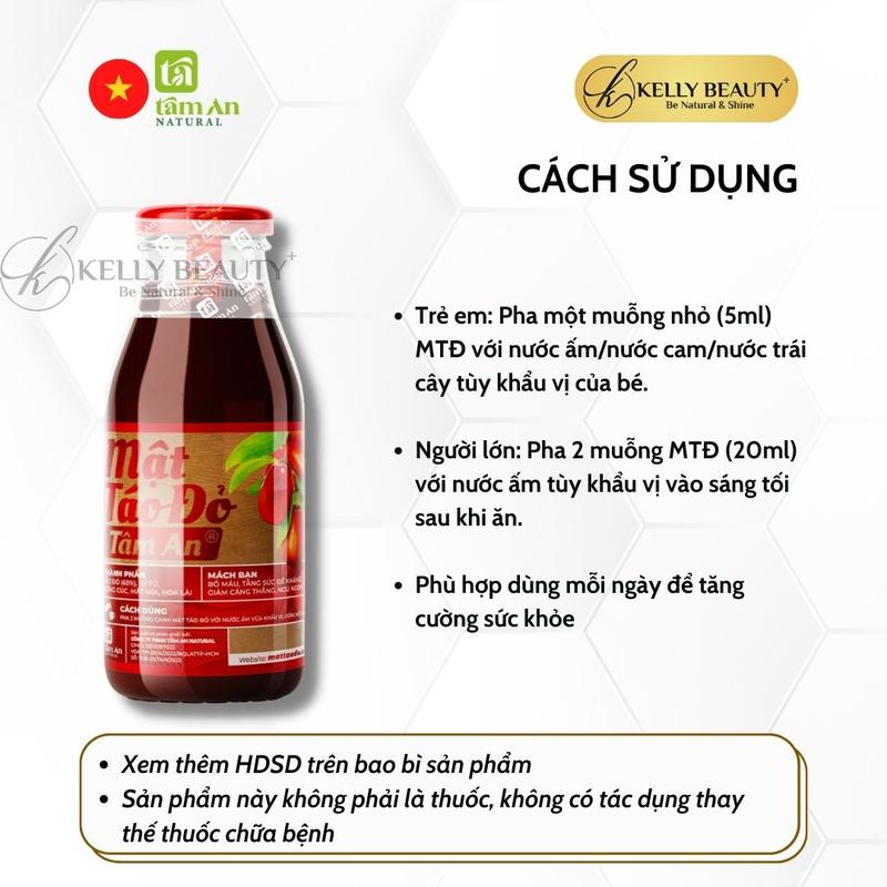 Mật Táo Đỏ Tâm An Thuần Chay - Bồi Bổ Khí Huyết, Ngủ Ngon | Kelly Beauty 6