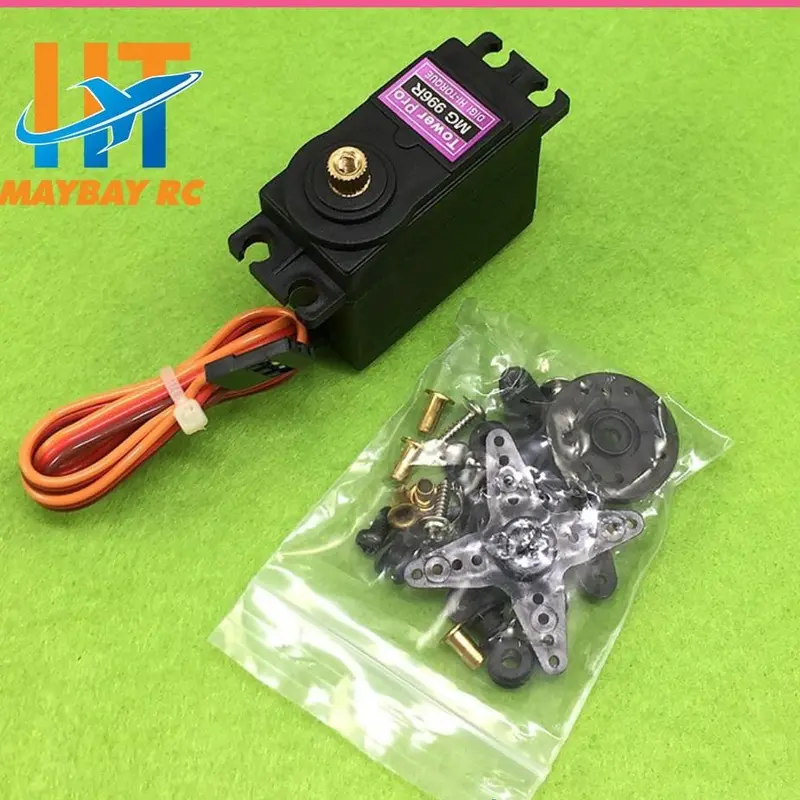 Động cơ servo MG996R 100% bánh răng kim loại, 9kg dành cho máy nổ hoặc xe 0