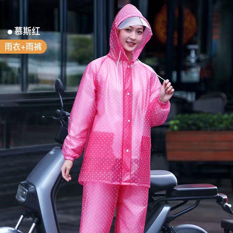 Bộ Quần Áo Mưa, Dành Cho Nam Và Nữ, Toàn Thân, Nhẹ, Không Dùng Một Lần, Thích Hợp Cho Người Lớn, Xe Điện, Áo Mưa Chống Mưa 0