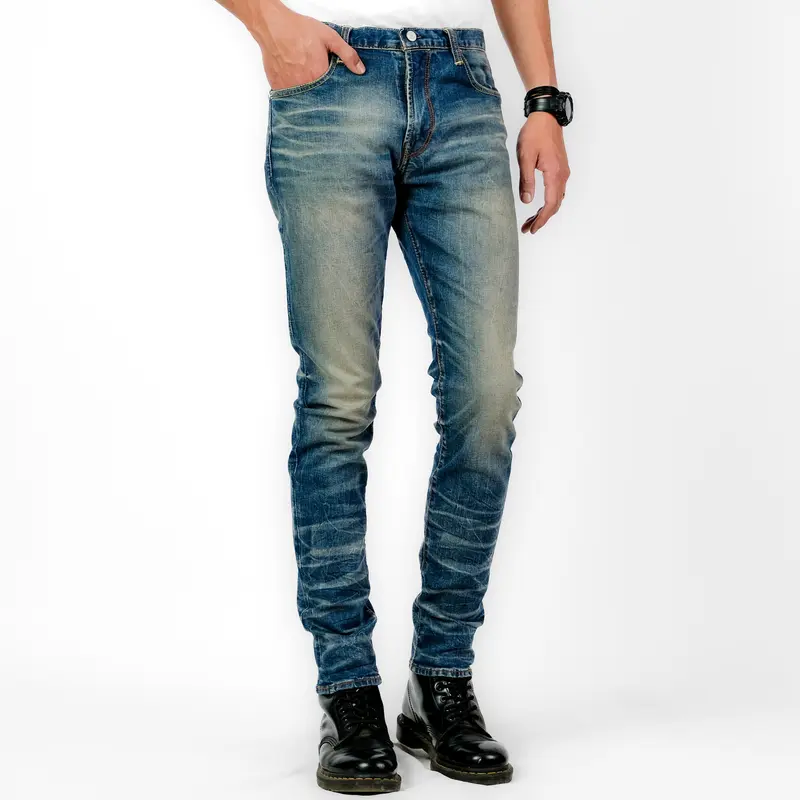 Bespoke Project Celana Jeans pria Style 371 Skinny Fit Celana Denim Nyaman Lembut 32