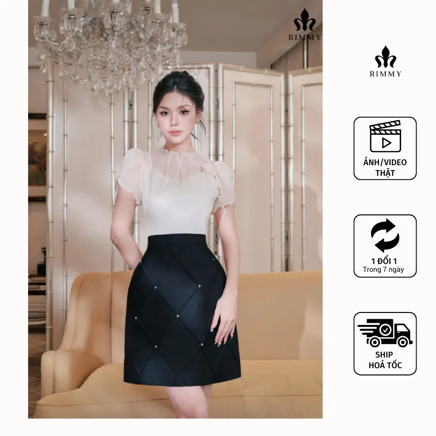 RIMMY - ELIPS SHIRT áo thun sơ mi chất tơ hàn mềm mịn, thoáng mát chống nhắn
