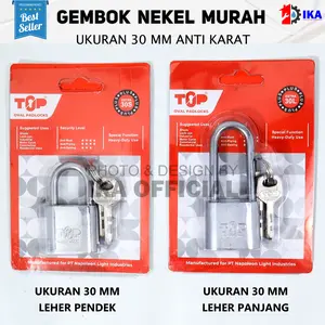 Gembok Nekel Murah 30mm / Gembok Pagar 30mm Panjang Pendek Kunci Gembok Rumah 30 S l Leher Pendek l Iron Pad Lock Gembok Anti rust/anti maling/gembok stanless anti karat/gembok anti cut