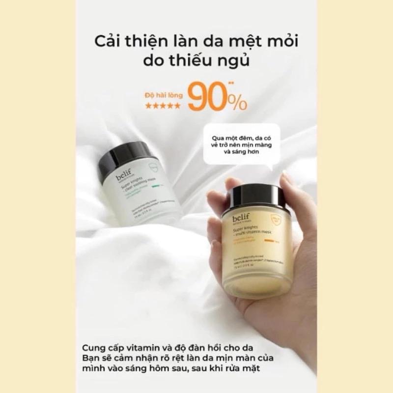 ￼[Auth] Mặt Nạ Ngủ Belif Super Knights Dưỡng Ẩm, Căng Bóng Da Skincare Mask Nữ 3