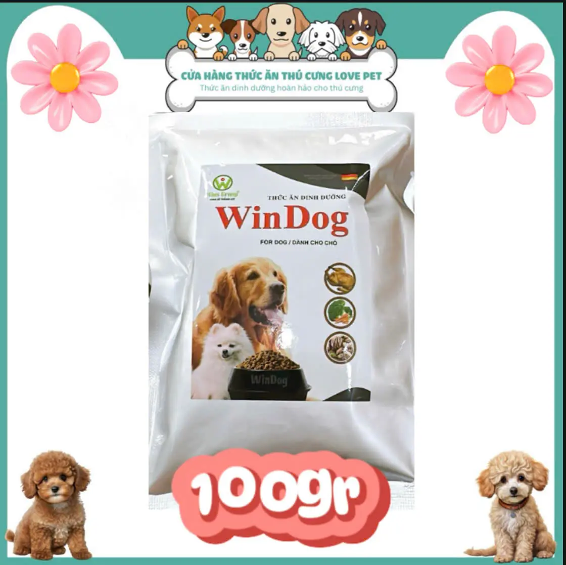 Thức Ăn Dinh Dưỡng Hoàn Hảo Chó Trưởng Thành 100gr cám
