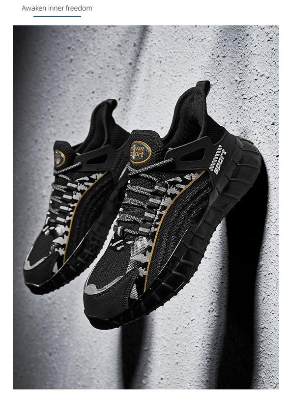 Product Introduction of Summer Outdoor Leisure Unisex Shoes Flying Woven Breathable Mesh Surface Shoes Running Sneakers 7