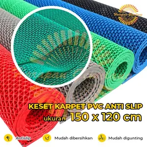 Keset Karpet Karet PVC Anti Slip Kamar Mandi Karpet Masjid 150x120cm