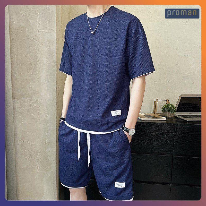 MUA 2 Freeship Bộ đồ thể thao nam chất vải cao cấp chống nhăn chống xù bigsize BO08 PROMAN Sport Chạy Bộ