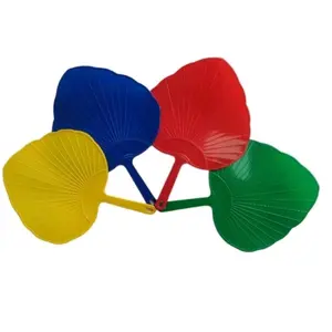Kipas Tangan Plastik motif waru warna (1pc)