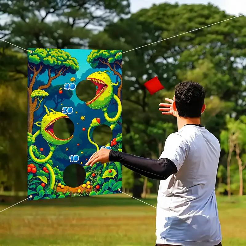 Outdoor Throwing Game Toy, 1 Count Creative Monster Design Sandbag Throwing Toy, Outdoor Leisure Equipment for Party, Camping, Picnic 5