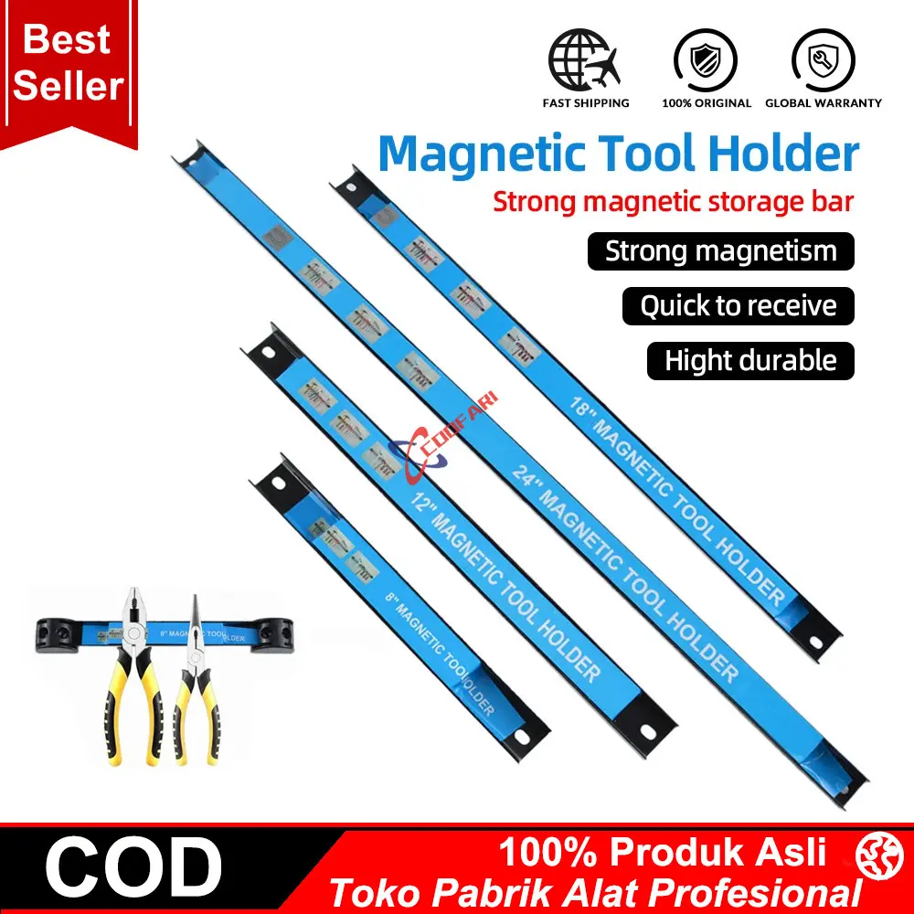 Gantungan Magnet Perkakas 12/18/24 INCH Magnetic Tool Holder