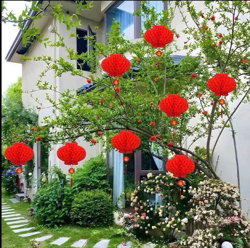 Sét 100 đèn lồng đỏ D15 treo cây tết 2025( size 20: kt  dường kính 15-x20cm) không thấm nước trang trí nhà cửa , mai, đào , quất ( có bán lẻ 30- 50 quả)