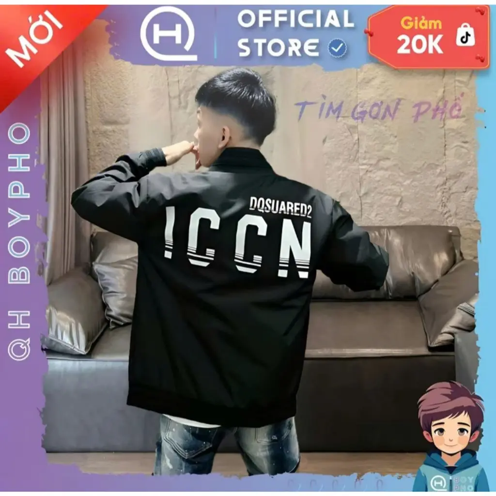 Áo Gió 2 Lớp ICCn Kẻ KHóa Bạc Cao Cấp Hottrend Nam Nữ MÙa Thu 2024 Đủ Tem Mác Chuẩn Giá Siêu Sốc ,Hình THêu Đẹp