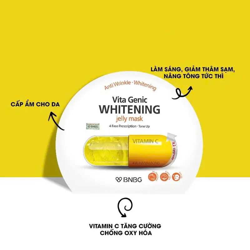 [KOC LIVE] Mặt Nạ Cấp Ẩm Dưỡng Trắng BNBG Vita Genic Jelly Mask 30g (10 mask/hộp) 1